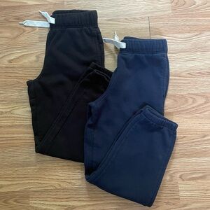 LOT Old Navy Kids Black and Navy Jogger Sweatpants